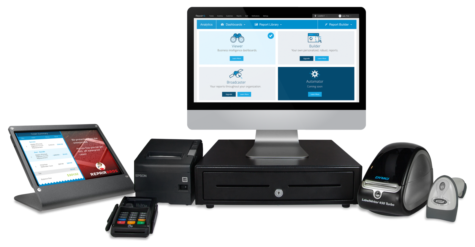 Hardware setup RepairQ Retail Management Software - POS and Inventory Management