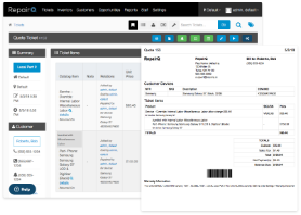 a54f9c8d-3ec7-4114-874b-fd17e356effe Screenshot of RepairQ's quoting feature