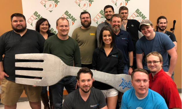 Tulsa Team RepairQ volunteers at Community Food Bank of Eastern Oklahoma