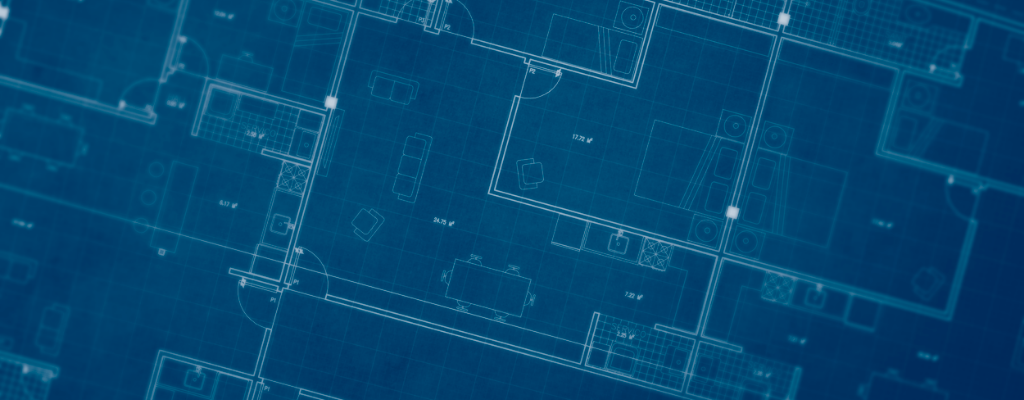 Blueprint representing being an architect as James Schellhorn explained at the In Your Lane Conference