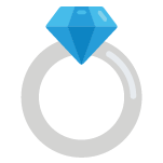 Icon of a diamond ring