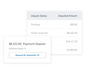 Security you can trust Screen grabs of Payment Dispute